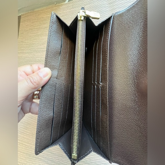 SOLD Authentic Damier Ebene Louis Vuitton Long Wallet #5 - Picture 14 of 16